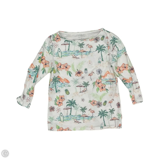 Top 3/4 Sleeve By Talbots In White, Size: M