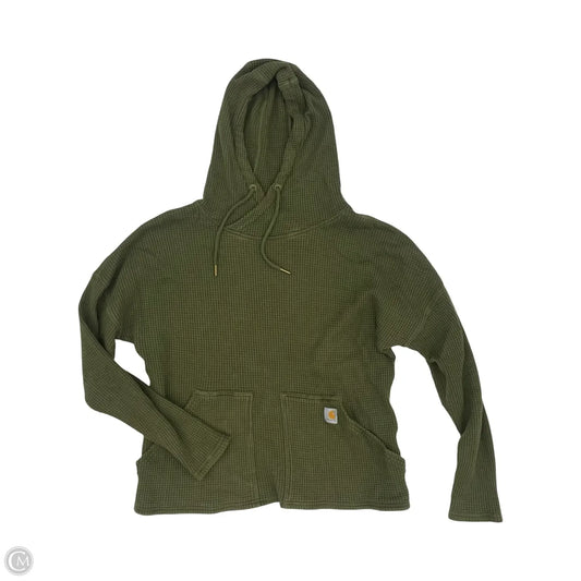 Sweatshirt Hoodie By Carhartt In Green, Size: M