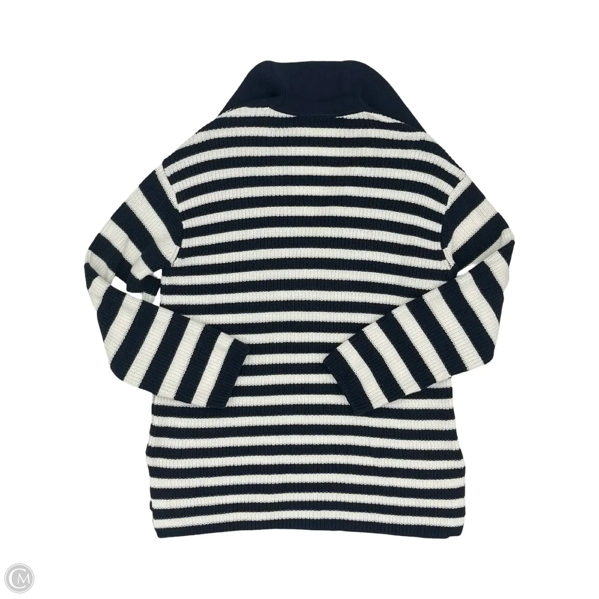Sweater By Loft In Blue & White, Size: S