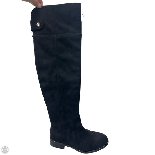 Boots Knee Flats By Clothes Mentor In Black, Size: 7