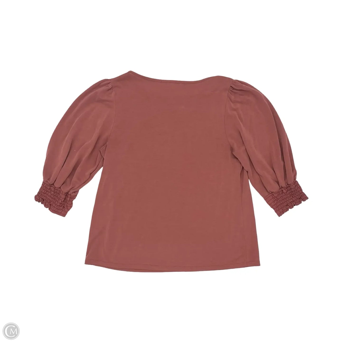 Top 3/4 Sleeve By Green Envelope In Red, Size: M