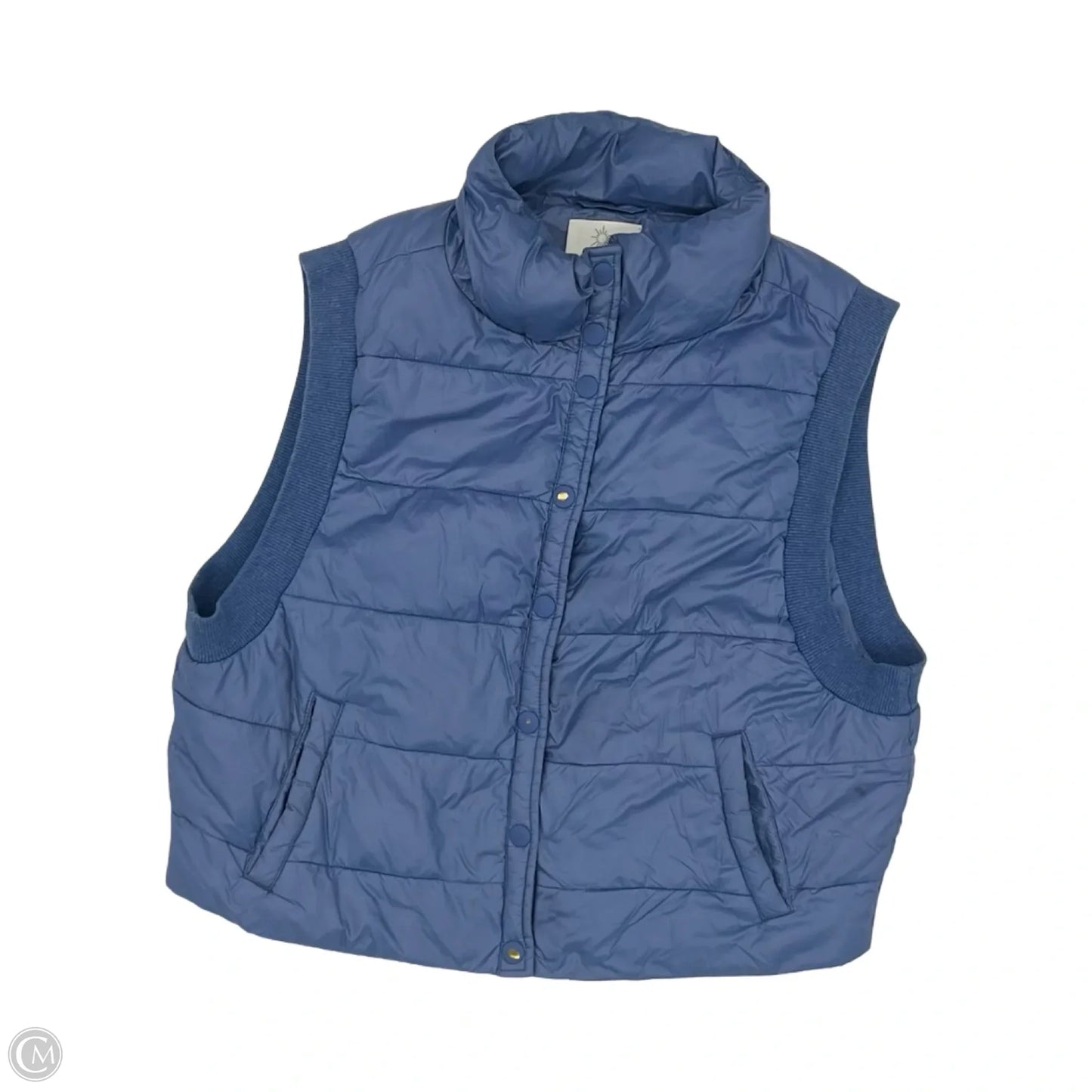 Vest Puffer & Quilted By Aerie In Blue, Size: M