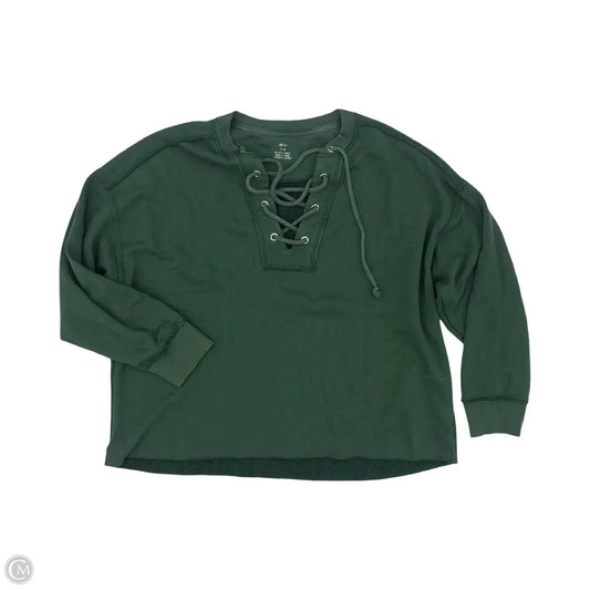 Sweatshirt Crewneck By Aerie In Green, Size: M