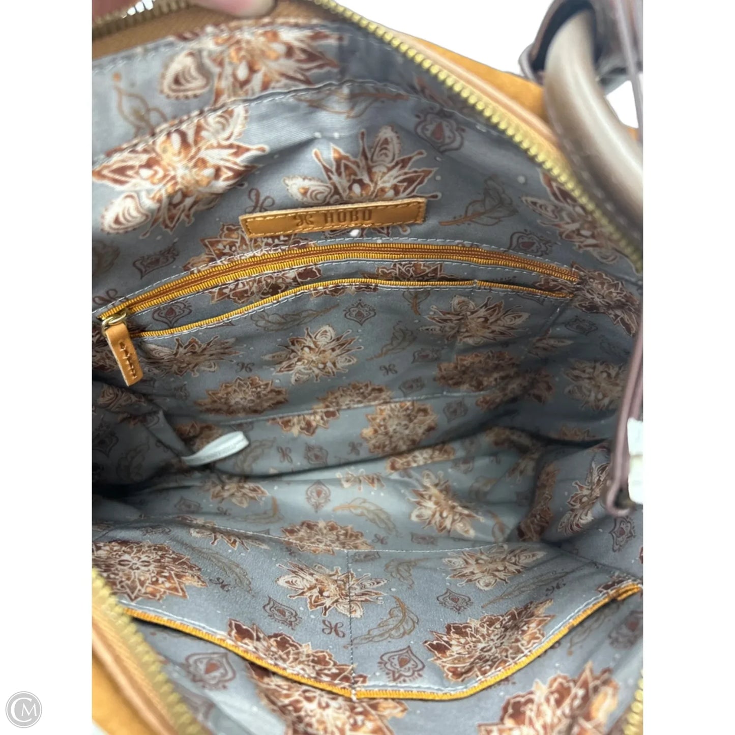 Handbag Leather By Hobo Intl, Size: Medium