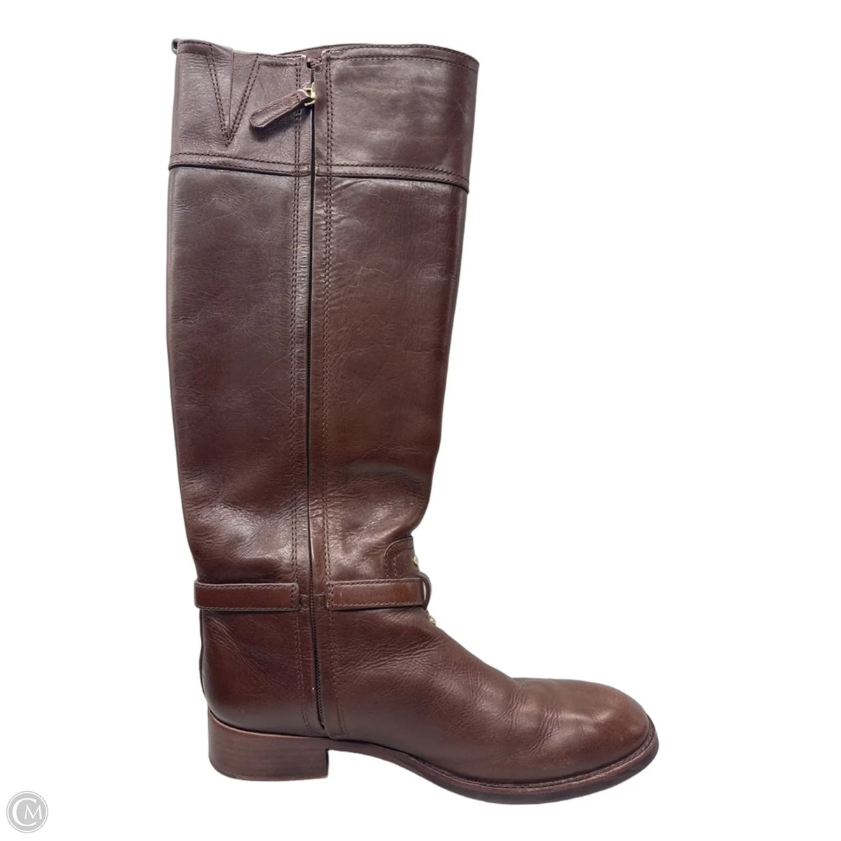 Boots Designer By Tory Burch In Brown, Size: 8.5