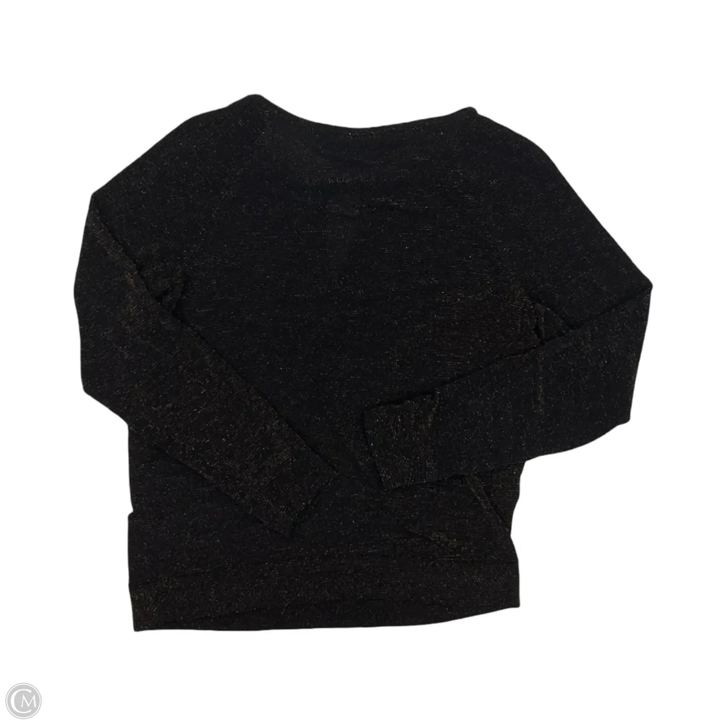 Blouse Long Sleeve By Jennifer Lopez In Black & Orange, Size: M