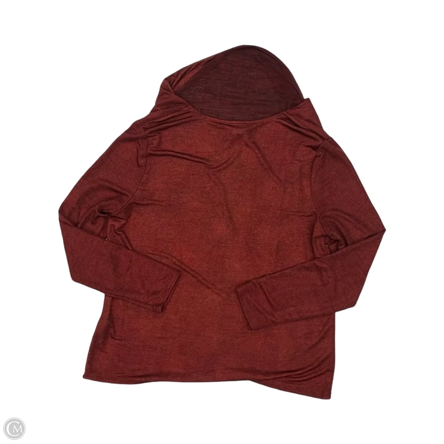 Blouse Long Sleeve By Chicos In Red, Size: L
