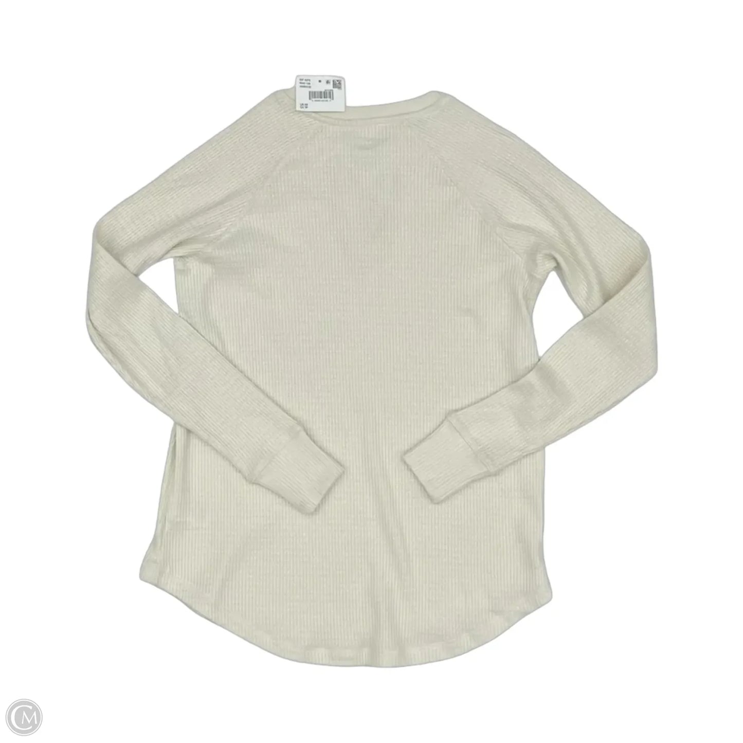 Top Long Sleeve By American Eagle In Cream, Size: Xs