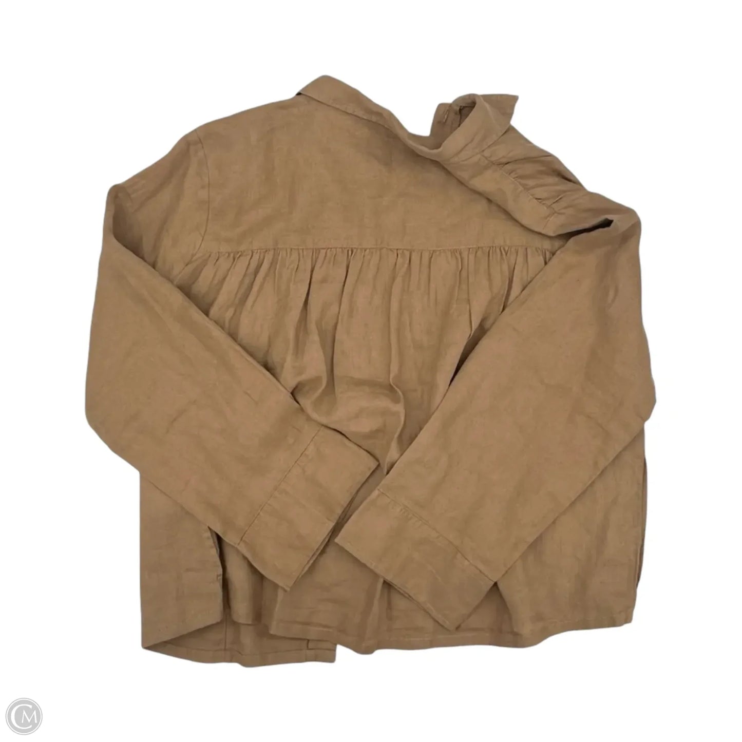 Top Long Sleeve By Haven In Brown, Size: M