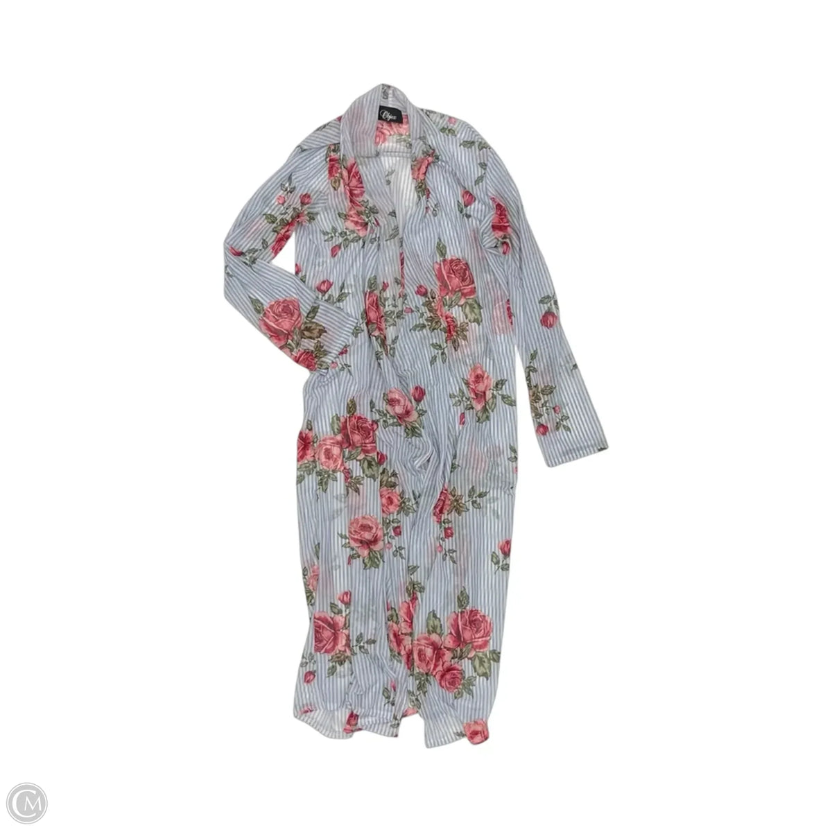 Kimono By Clothes Mentor In Blue, Size: 1x