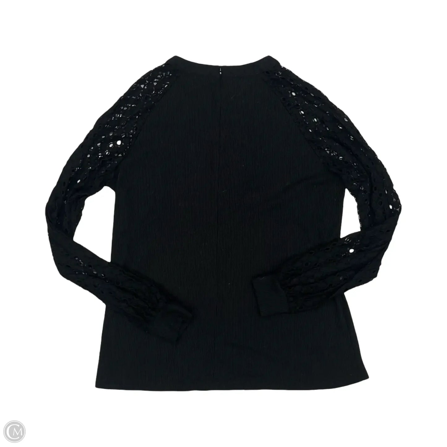 Top Long Sleeve By Miholl In Black, Size: Xl