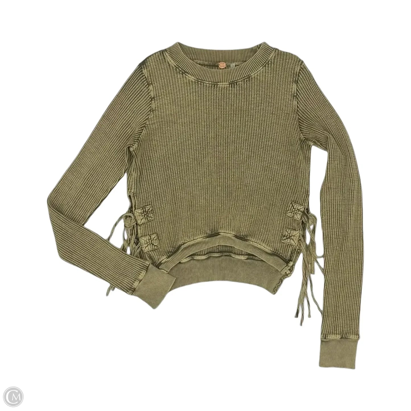 Top Long Sleeve By Free People In Green, Size: Xs
