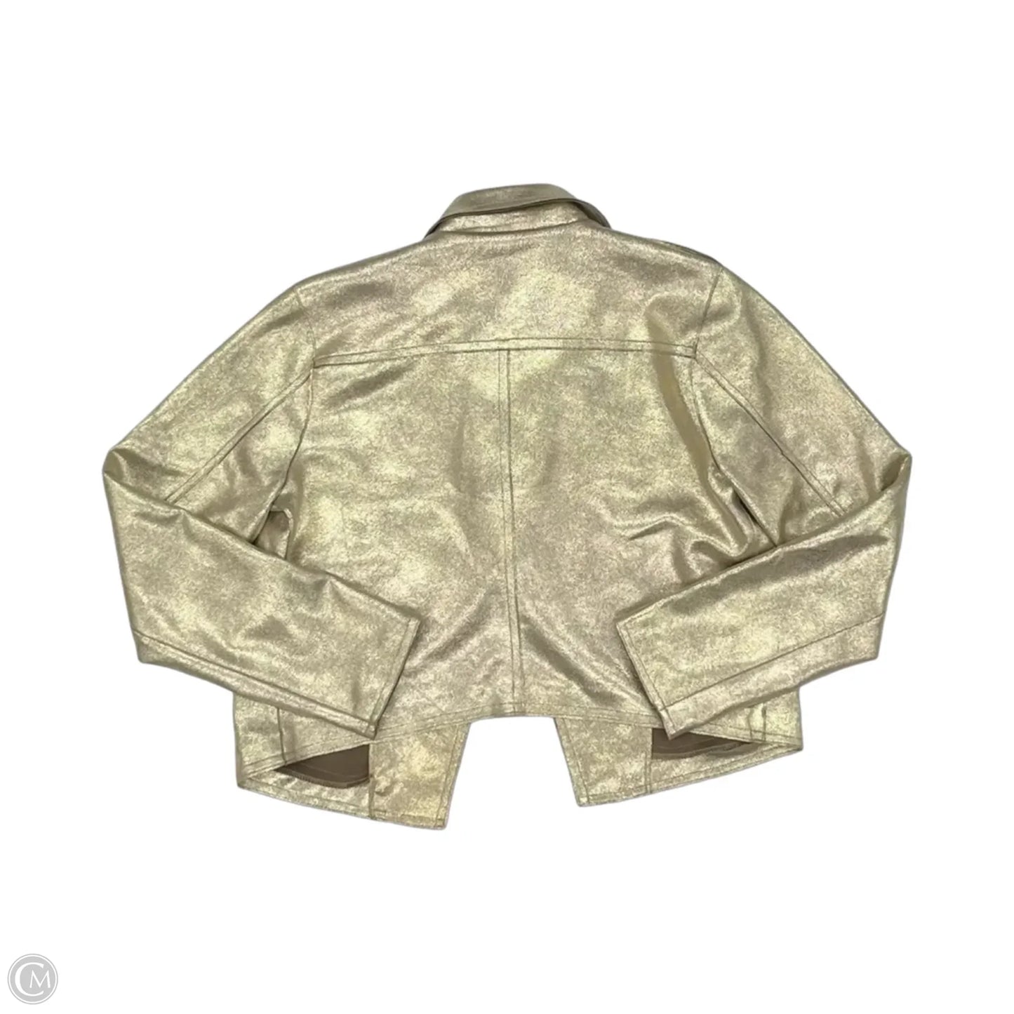 Jacket Moto By Cato In Gold, Size: S