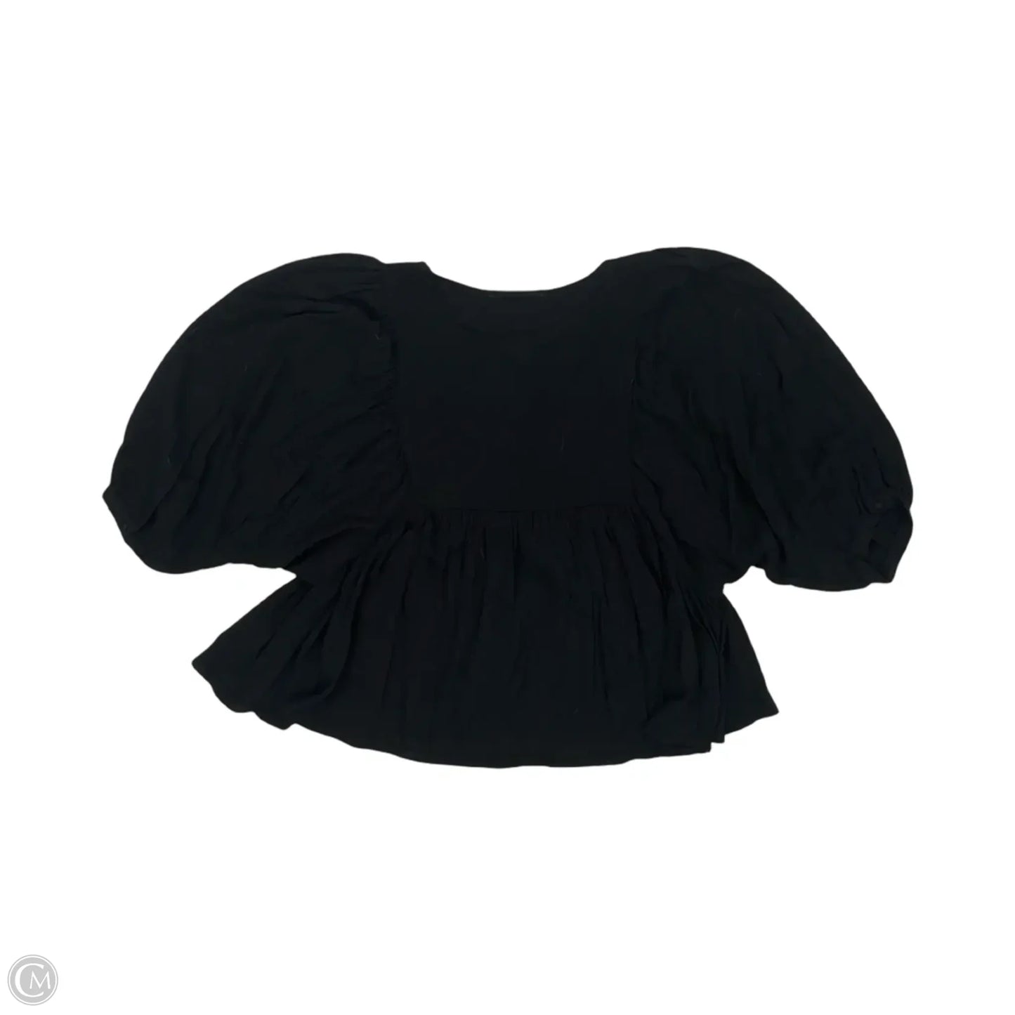Top Long Sleeve By Vine & Love In Black, Size: S
