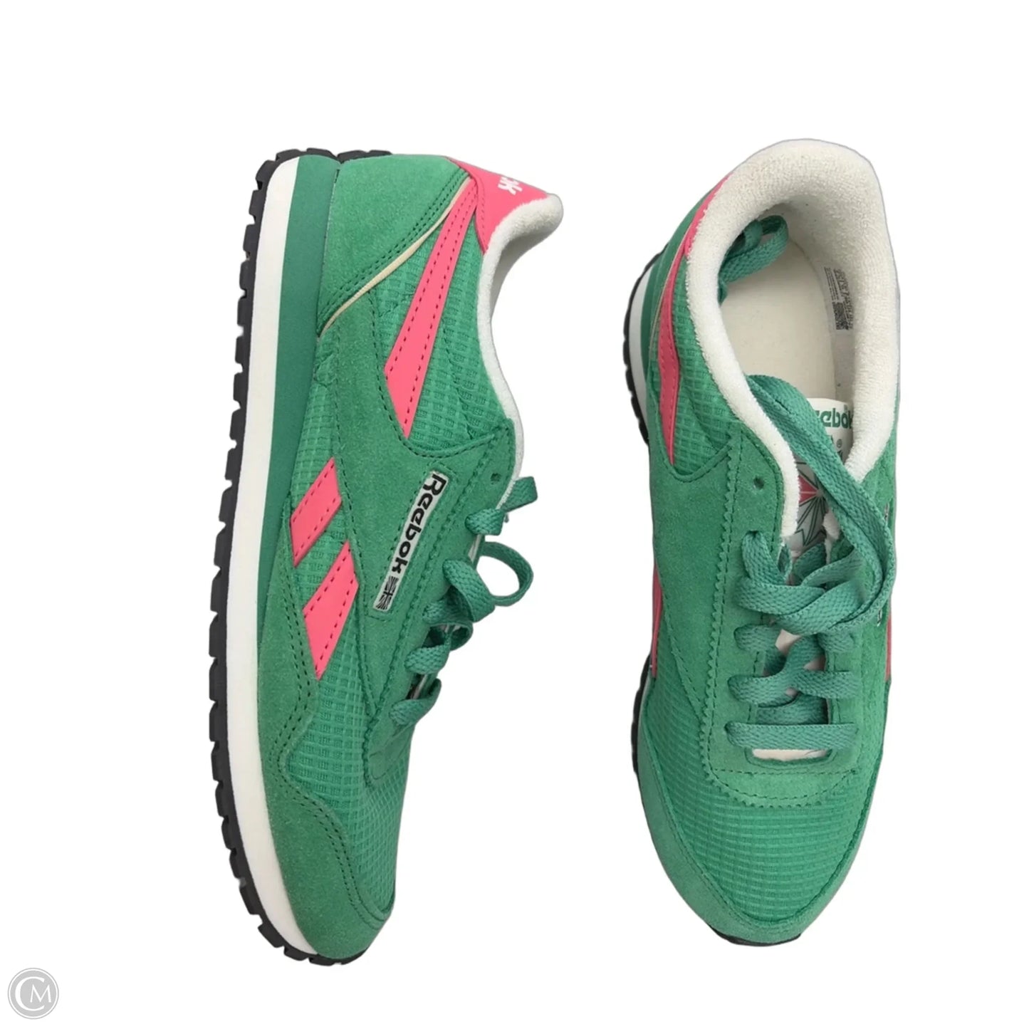 Shoes Sneakers By Reebok In Green & Pink, Size: 7.5