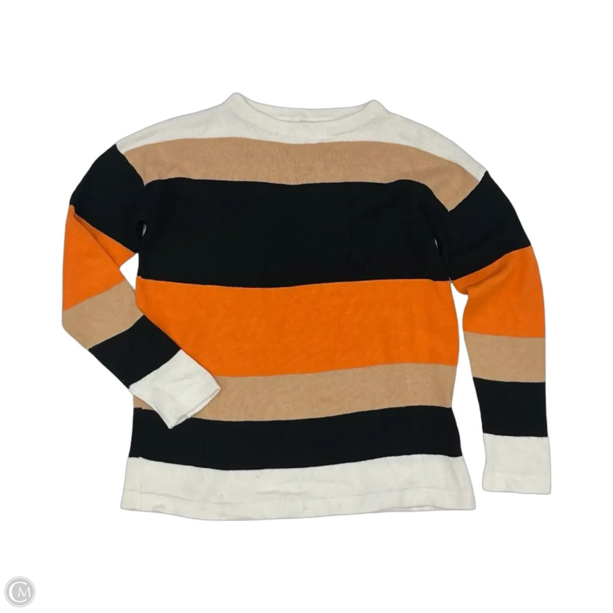 Sweater By Cmf In Tan & White, Size: M
