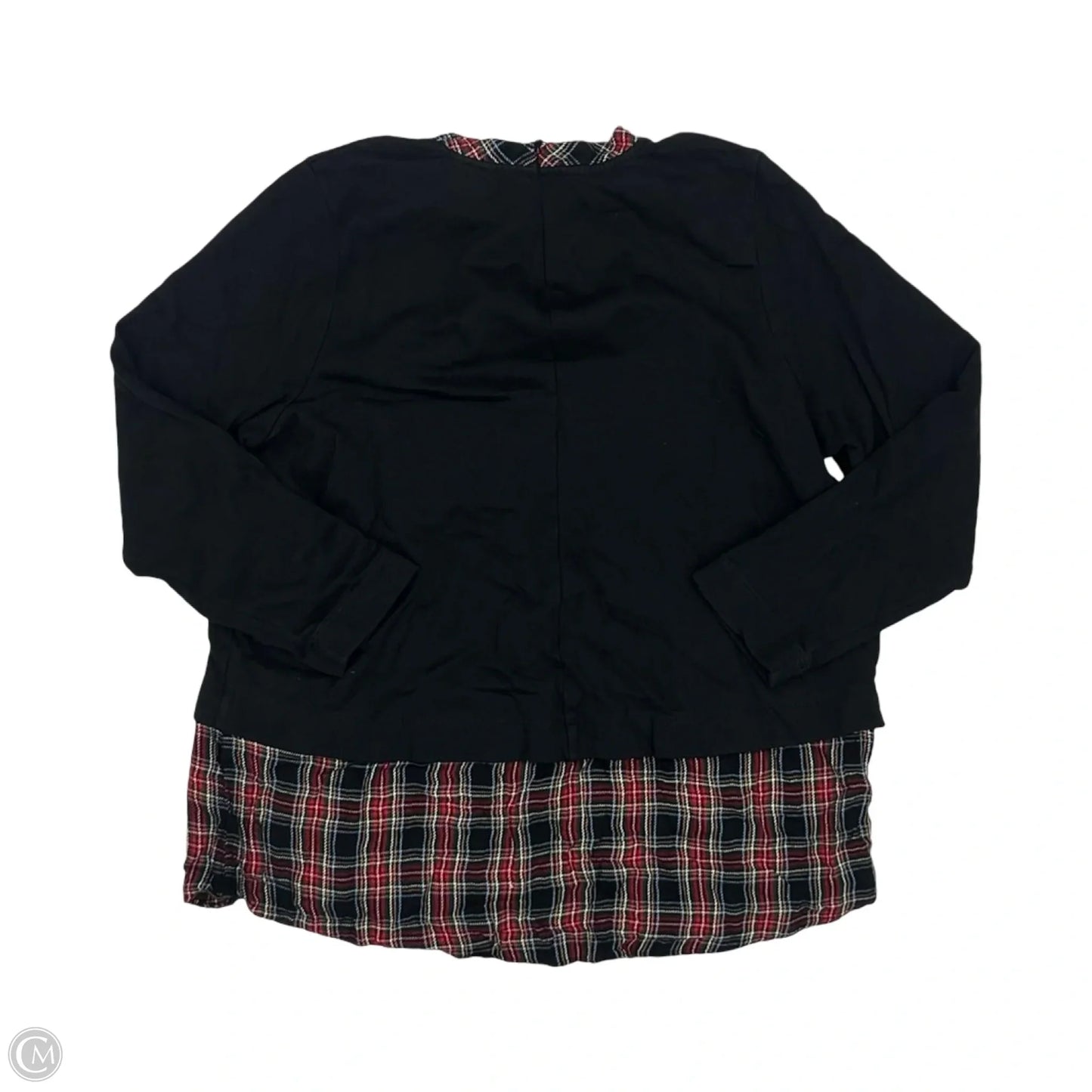 Top Long Sleeve By J. Jill In Black, Size: L