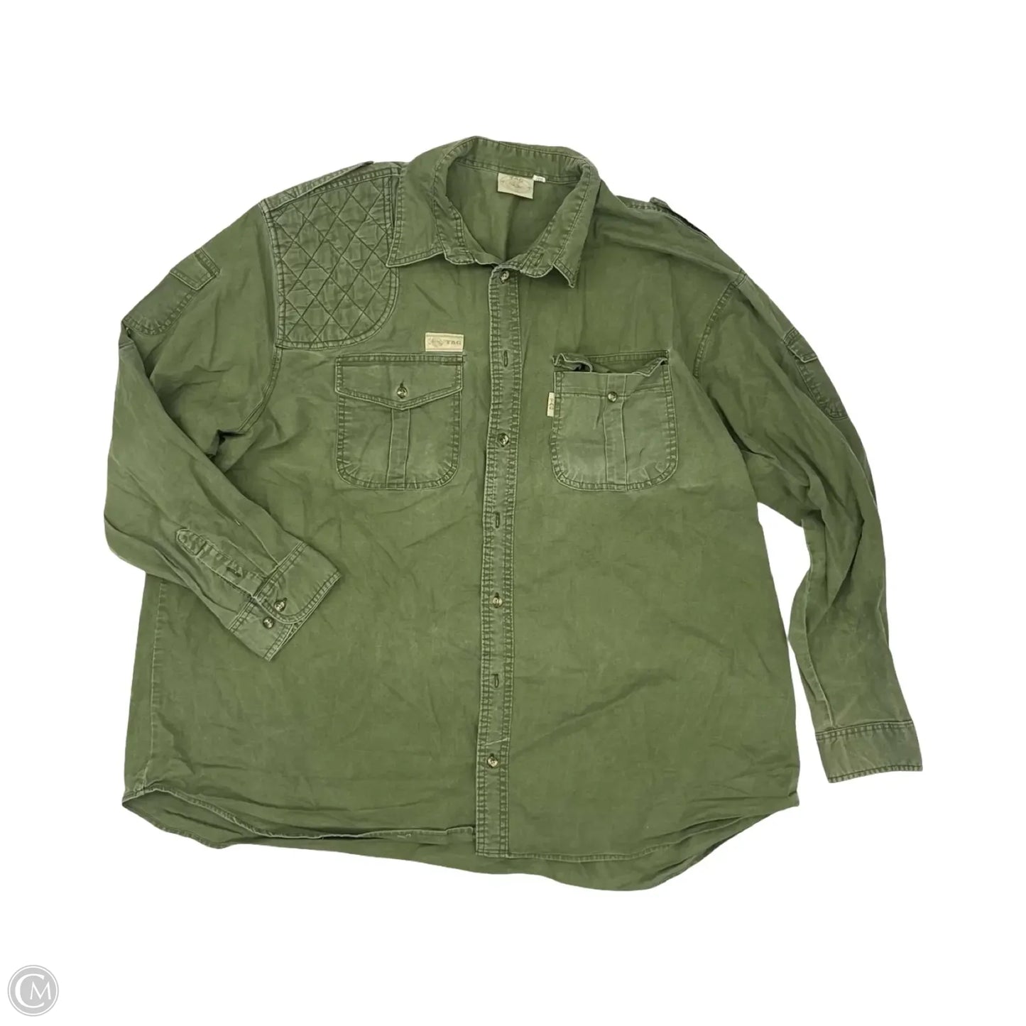 Top Long Sleeve By Clothes Mentor In Green, Size: 3x