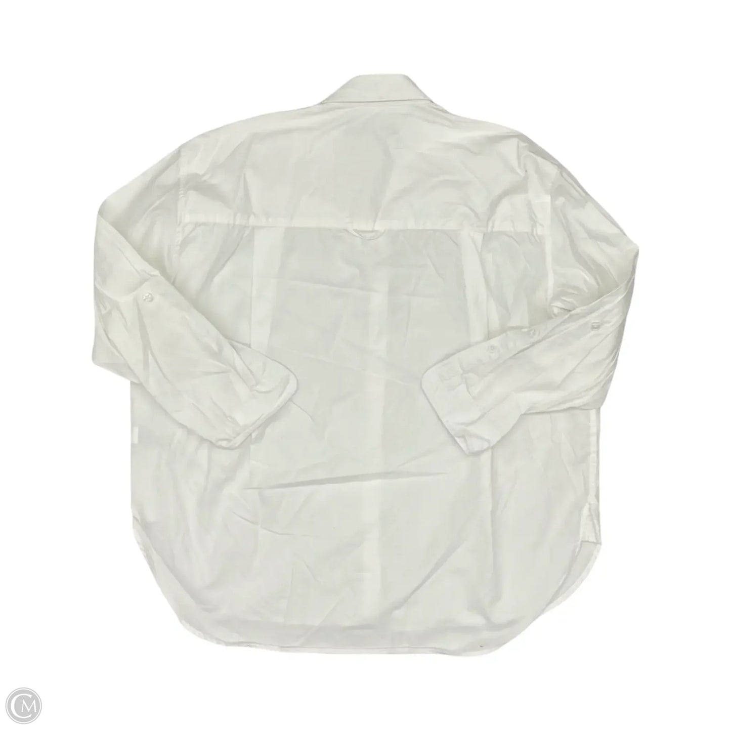 Top Long Sleeve Basic By Gloria Vanderbilt In White, Size: 1x