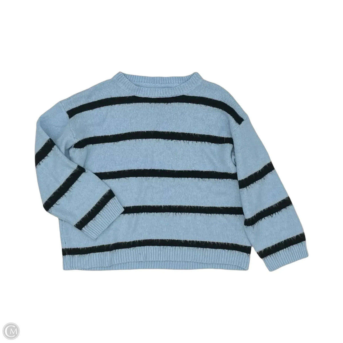 Sweater By Dazy In Black & Blue, Size: L
