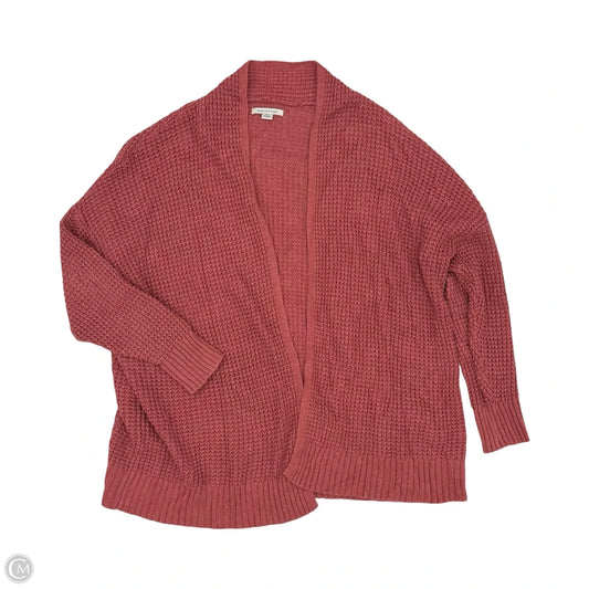 Sweater Cardigan By American Eagle In Pink, Size: M