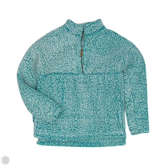Sweatshirt Collar By Time And Tru In Blue, Size: M