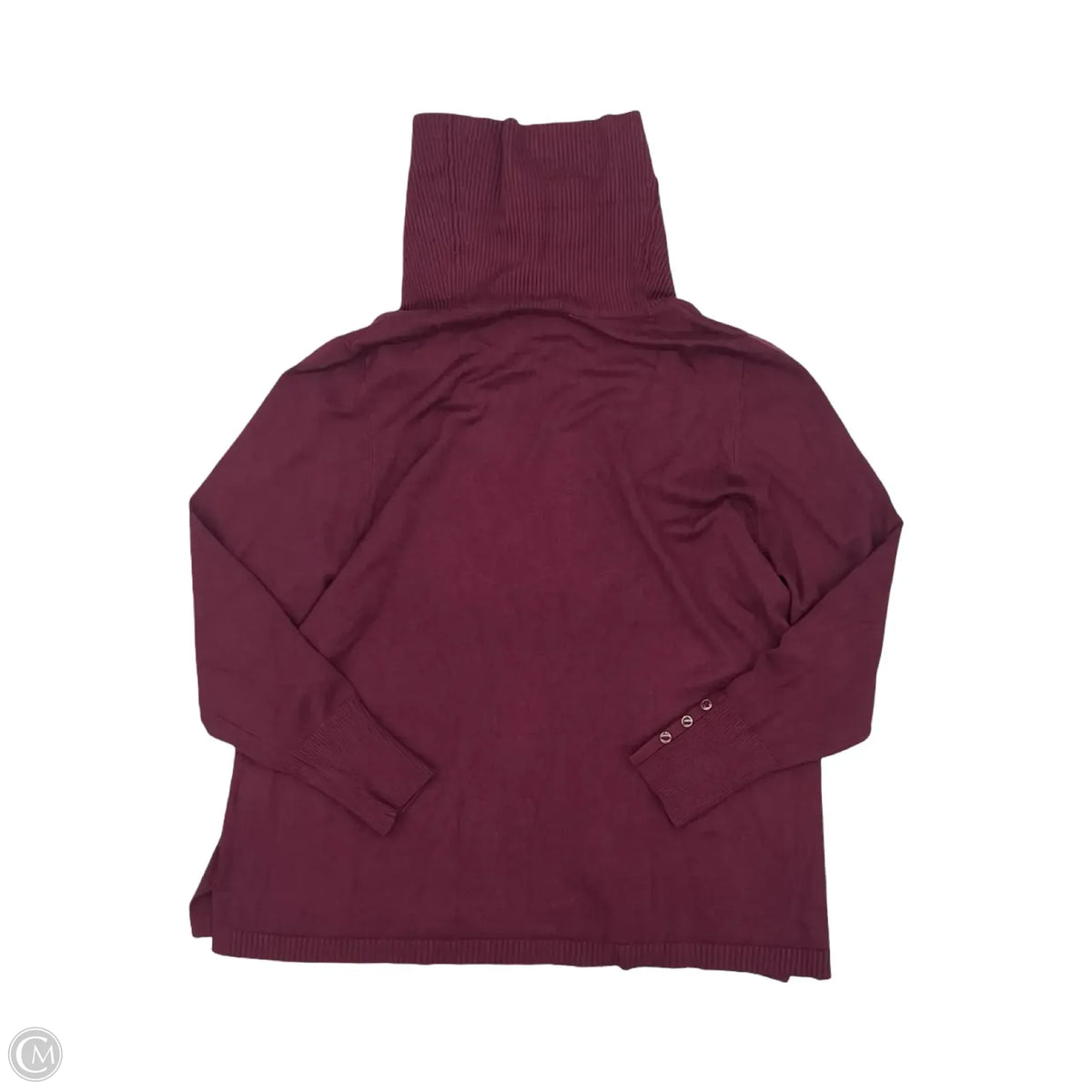 Sweater By Chicos In Maroon, Size: L