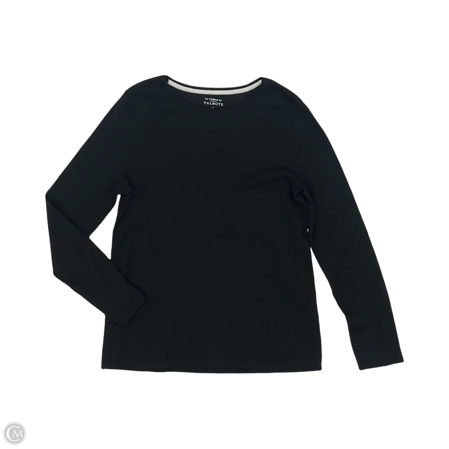 Top Long Sleeve By Talbots In Black, Size: L