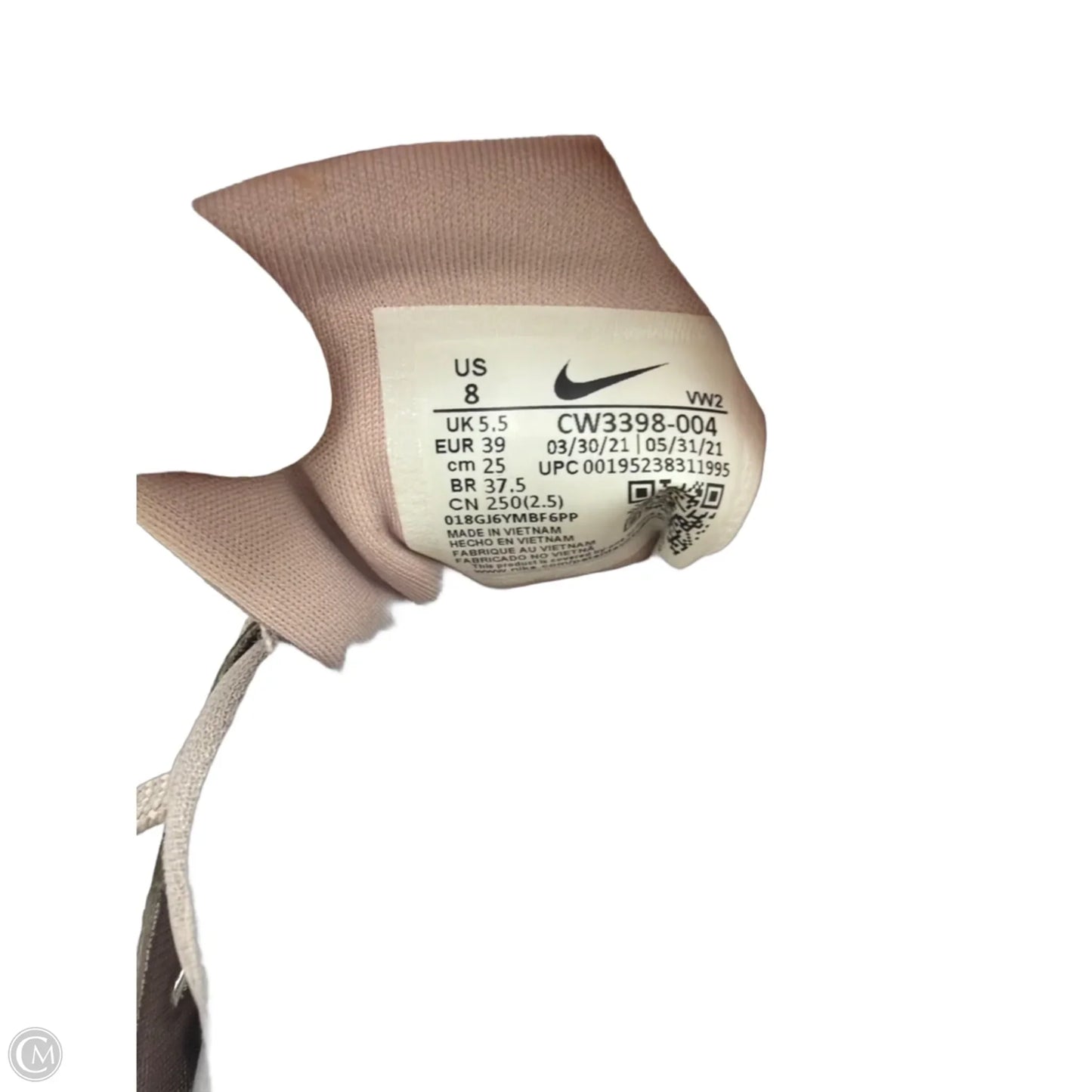 Shoes Athletic By Nike In Grey, Size: 8