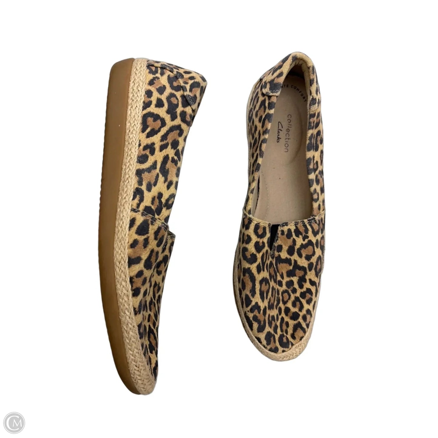 Shoes Flats By Clarks In Leopard Print, Size: 8