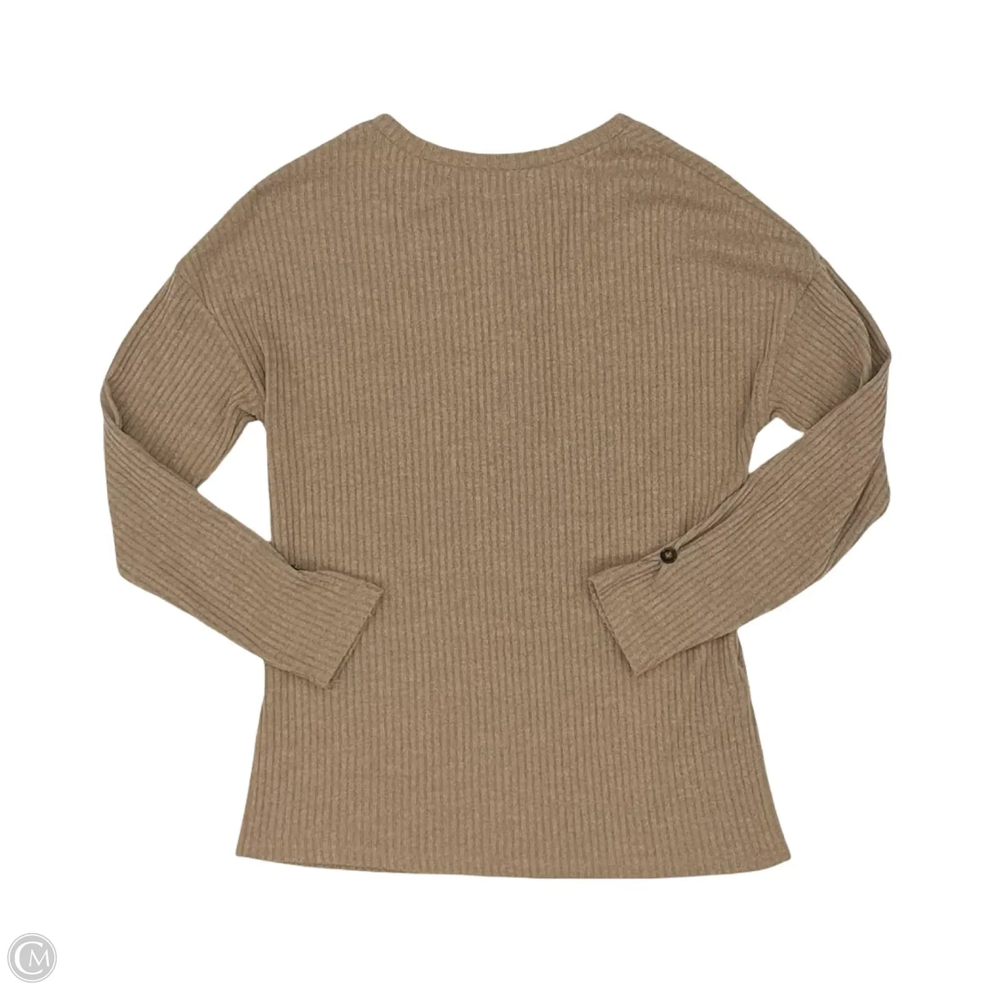 Top Long Sleeve By Cmf In Brown, Size: S