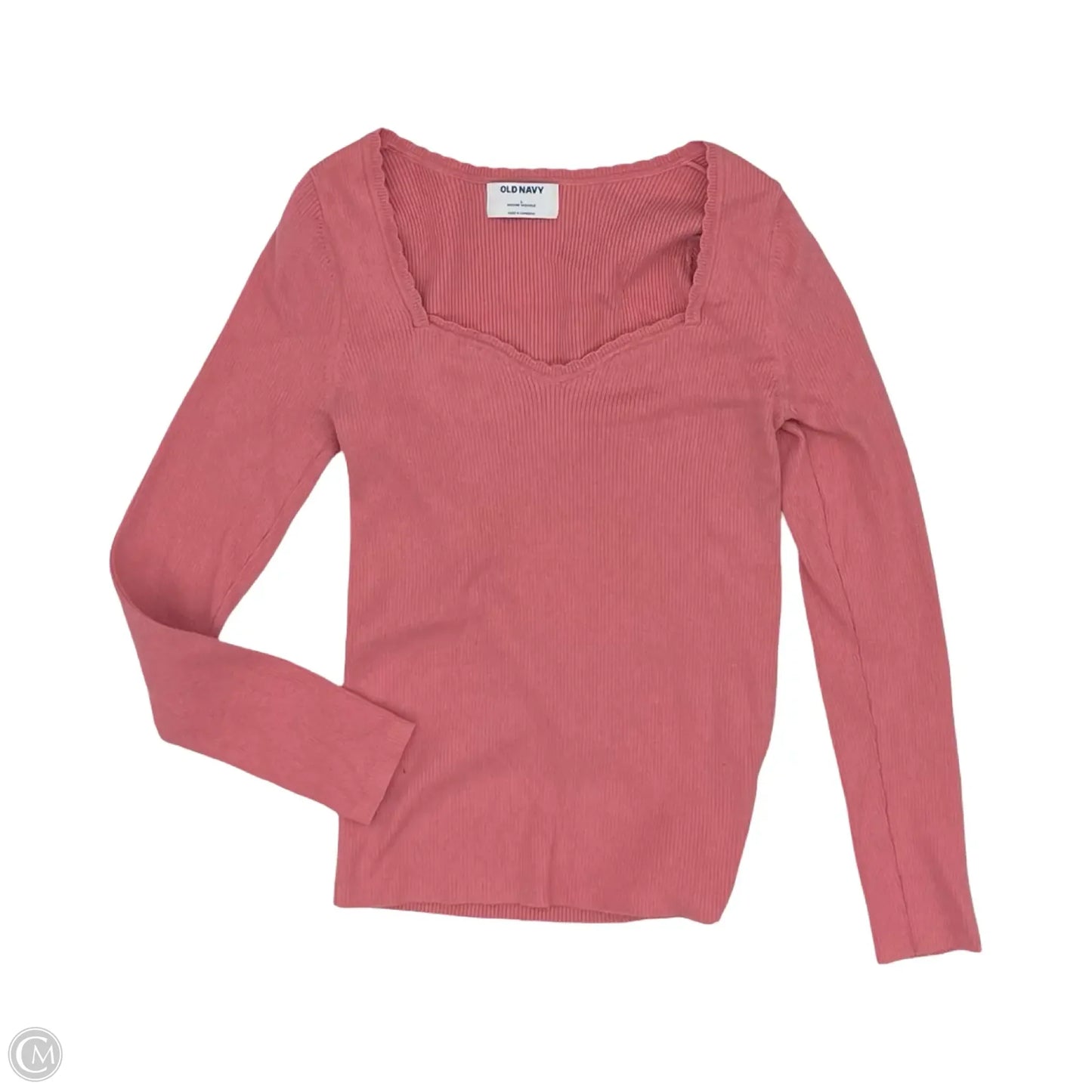 Top Long Sleeve By Old Navy In Pink, Size: L
