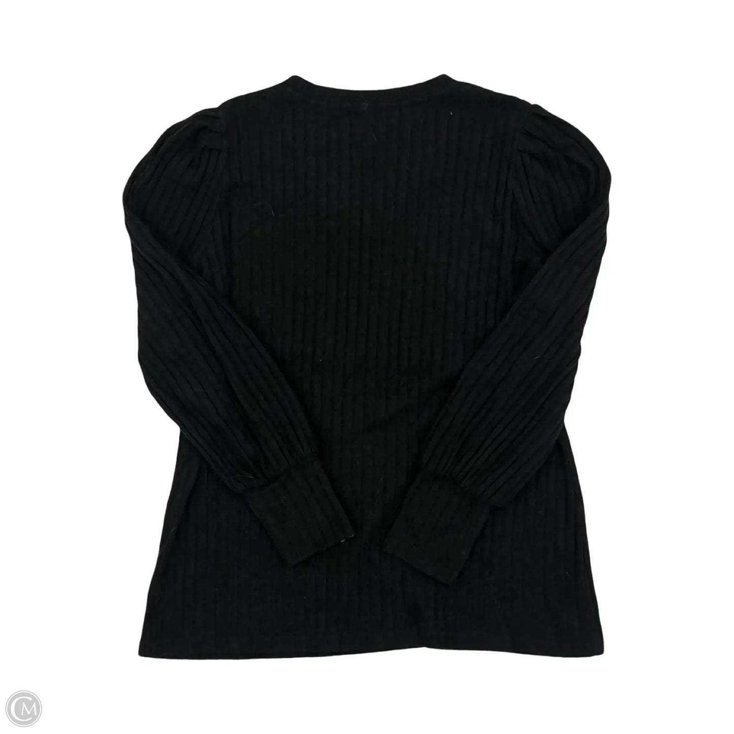 Top Long Sleeve By Cme In Black, Size: L