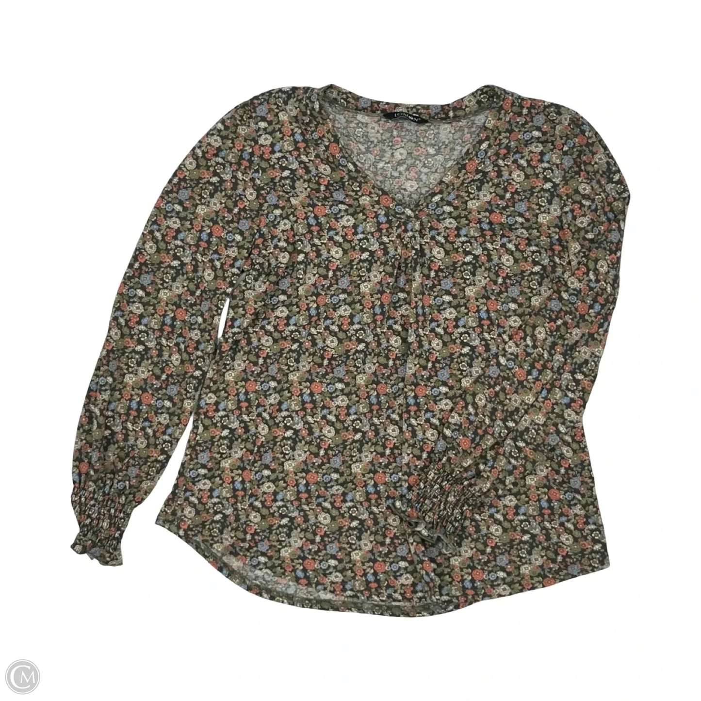 Top Long Sleeve By Cmf In Green, Size: L