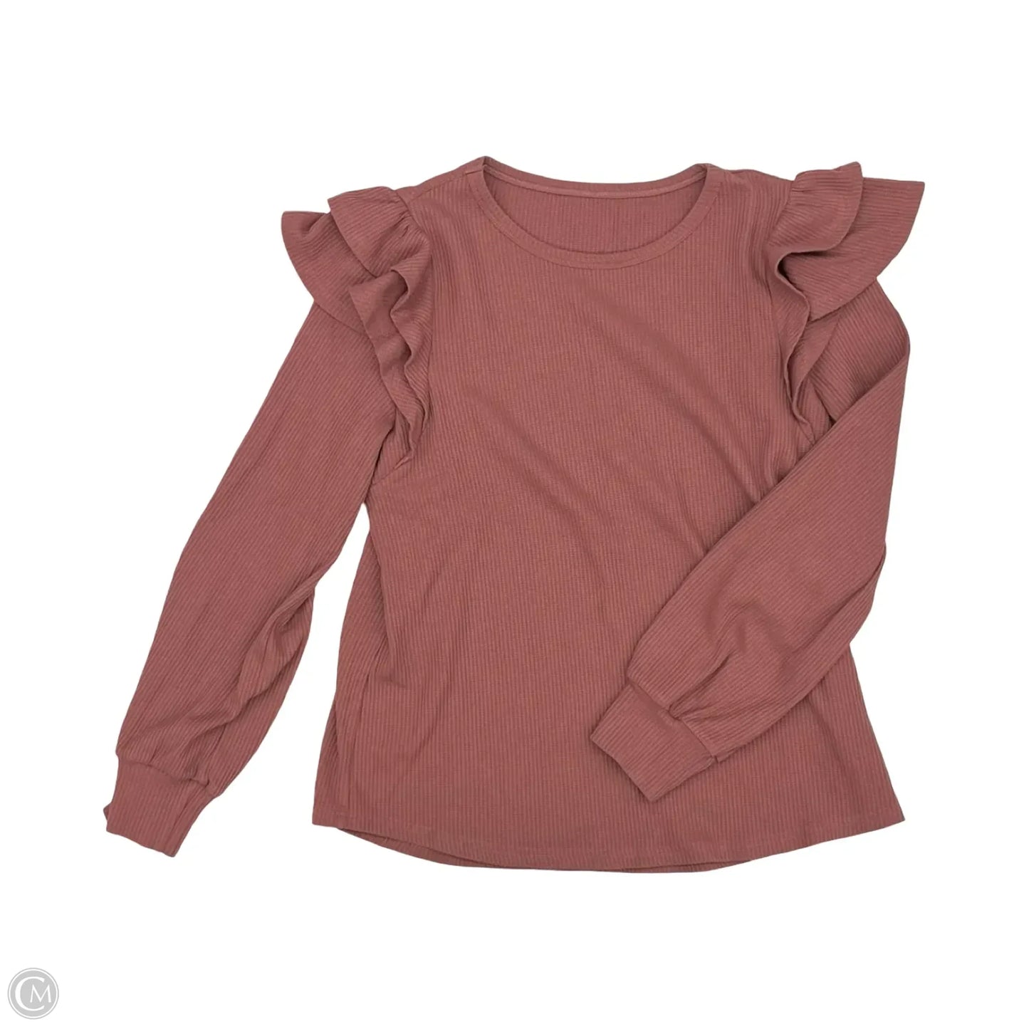 Top Long Sleeve By Cmf In Pink, Size: L