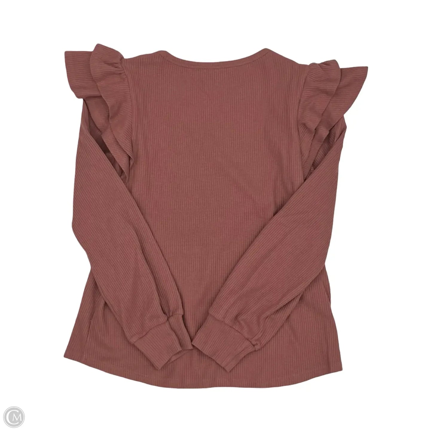 Top Long Sleeve By Cmf In Pink, Size: L