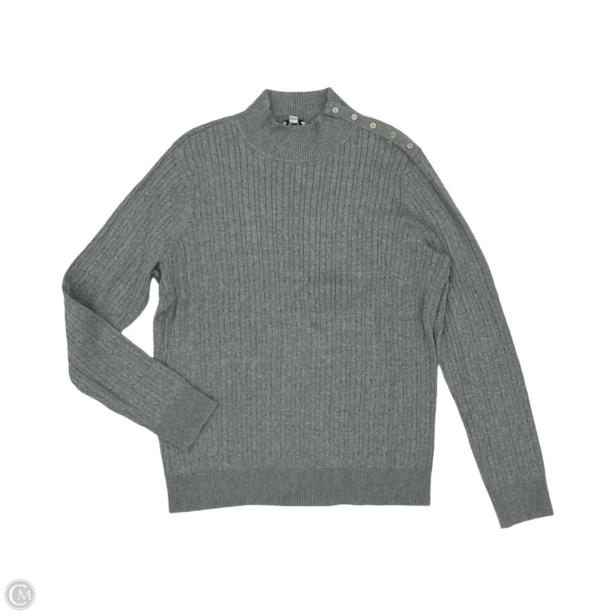 Sweater By Kim Rogers In Grey, Size: Xl