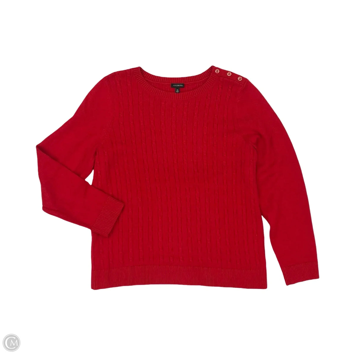 Sweater By Talbots In Red, Size: Xl