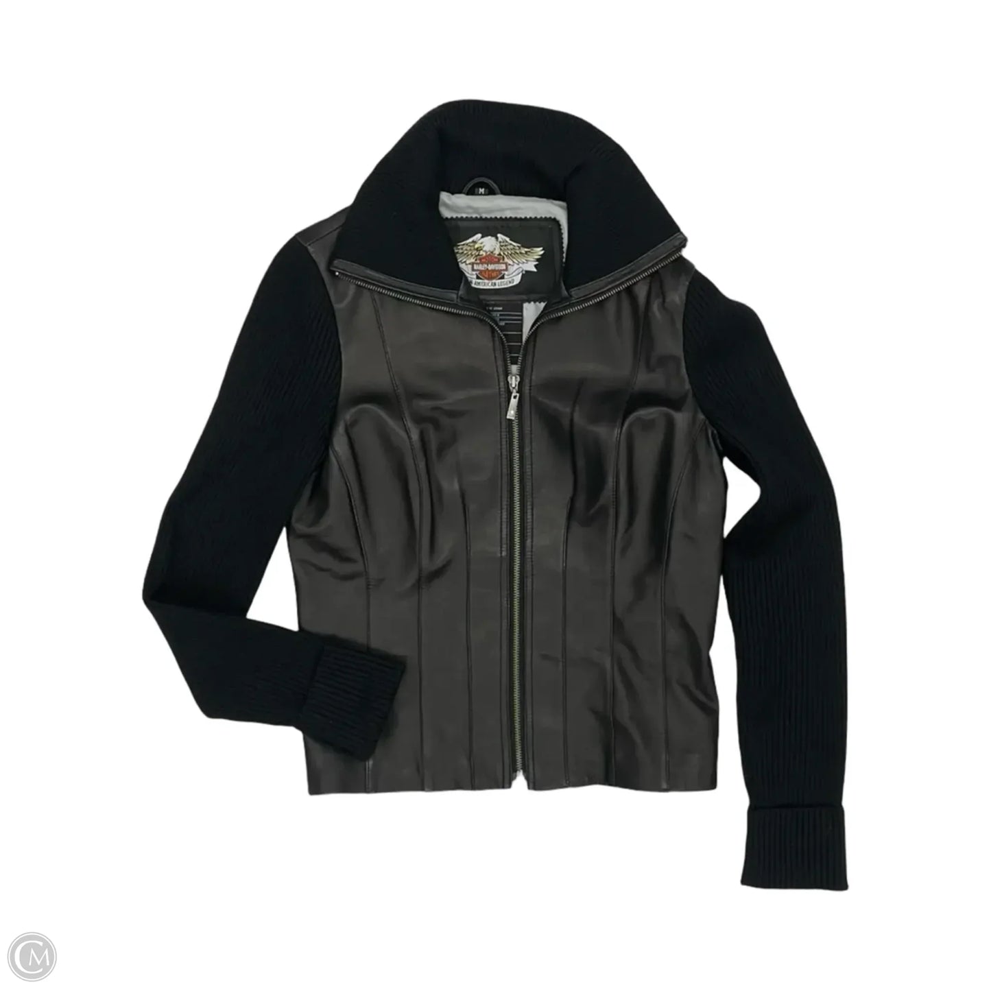 Jacket Leather By Harley Davidson In Black, Size: M