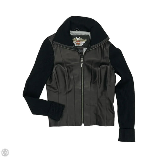 Jacket Leather By Harley Davidson In Black, Size: M