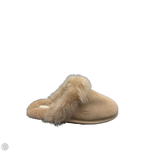 Slippers Designer By Ugg In Tan, Size: 12