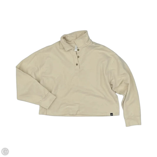 Sweatshirt Collar By Glyder In Tan, Size: M