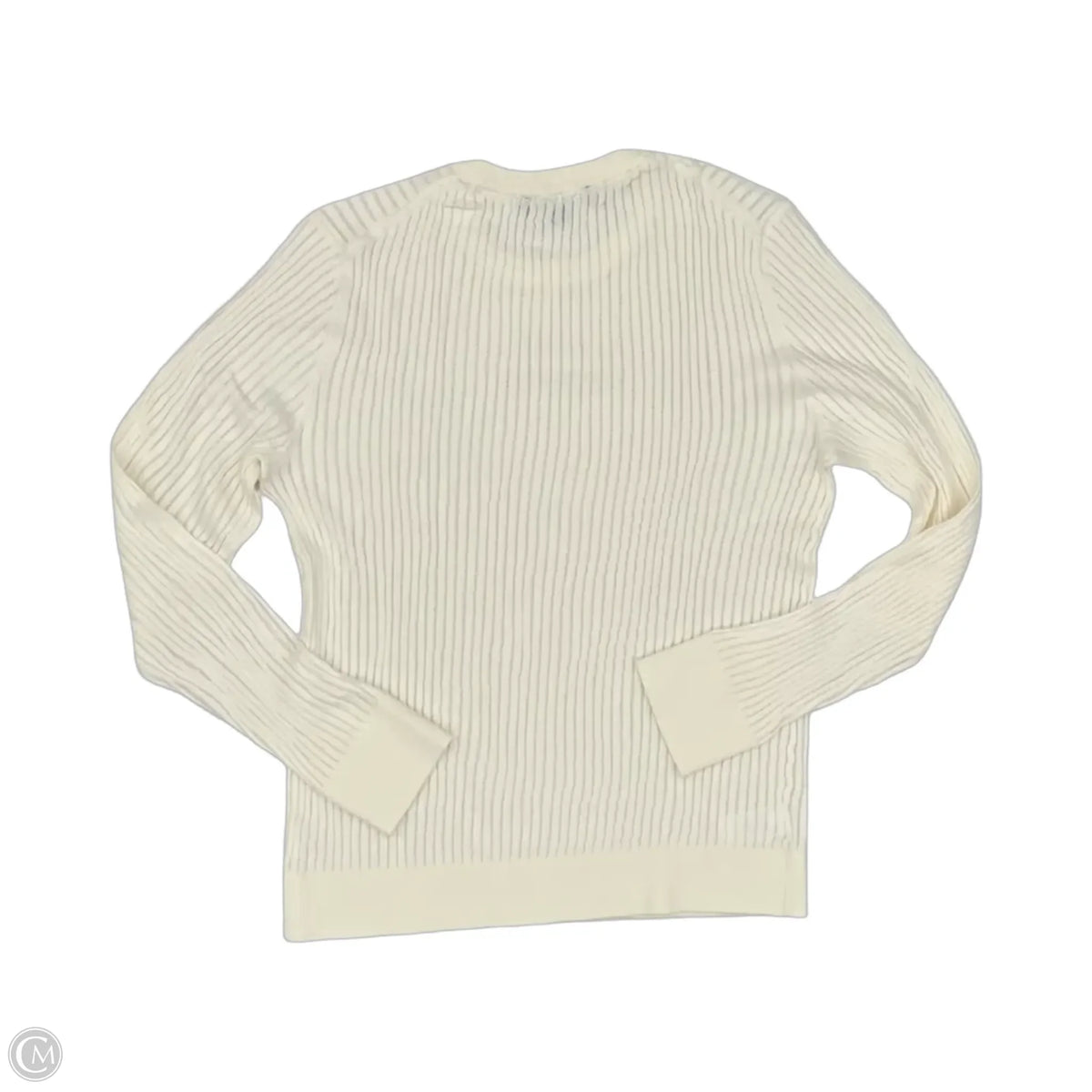 Sweater By Clothes Mentor In Cream, Size: L