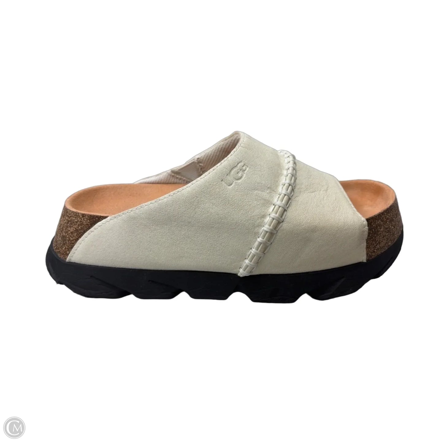 Sandals Designer By Ugg In Grey, Size: 8