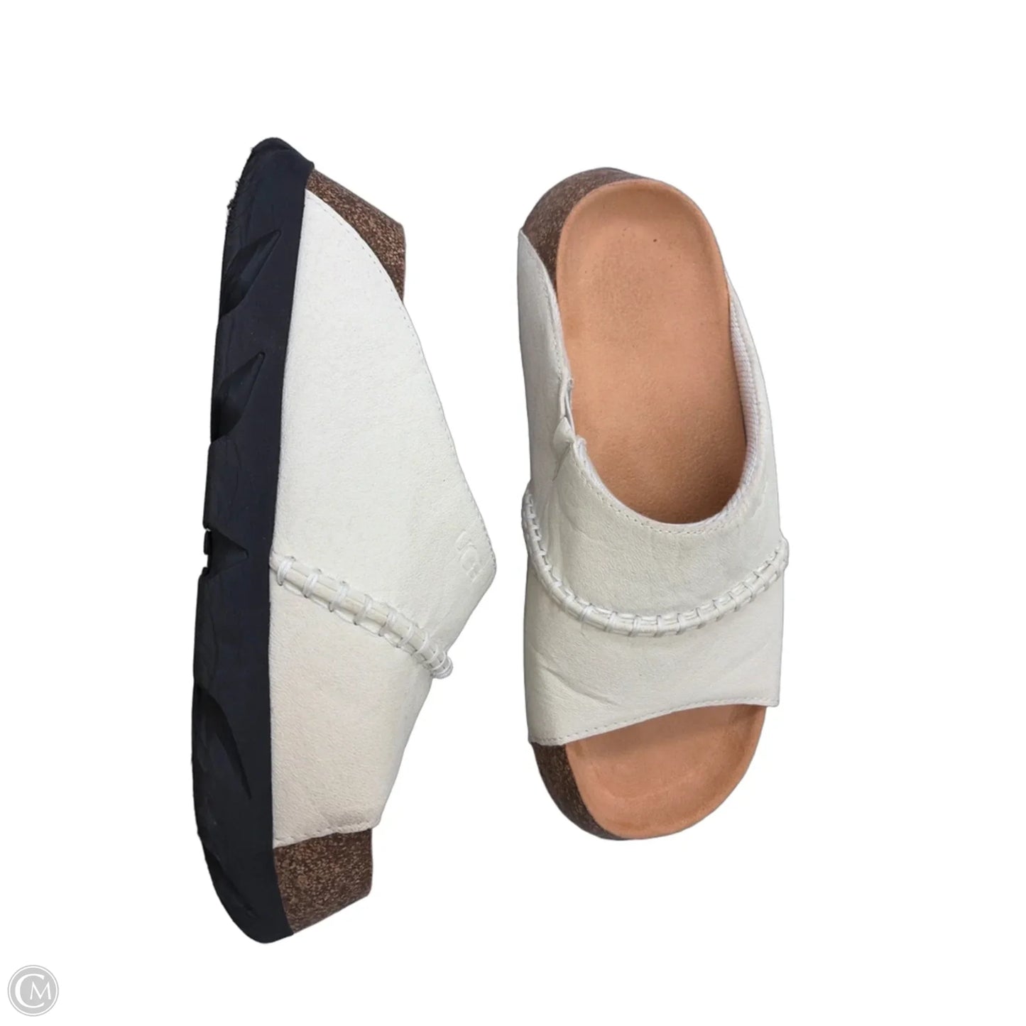 Sandals Designer By Ugg In Grey, Size: 8