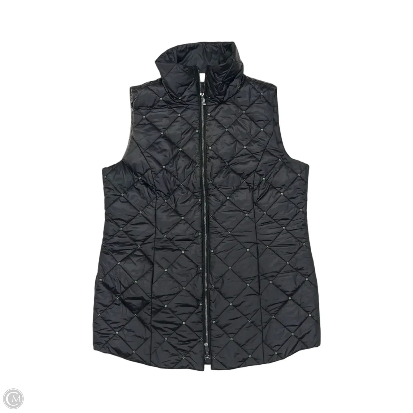 Vest Puffer & Quilted By Chicos In Black, Size: L