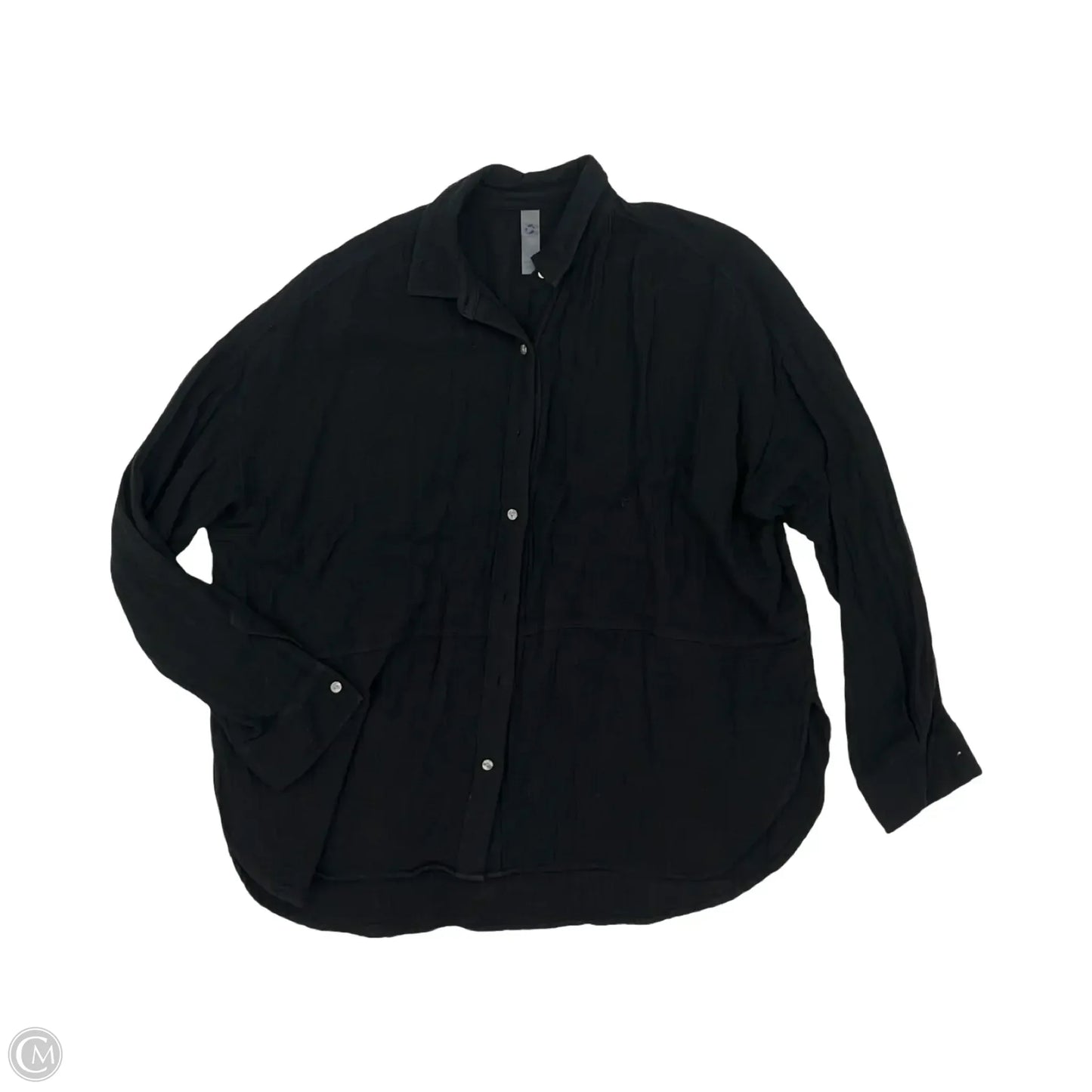 Top Long Sleeve By Lou And Grey In Black, Size: Xl