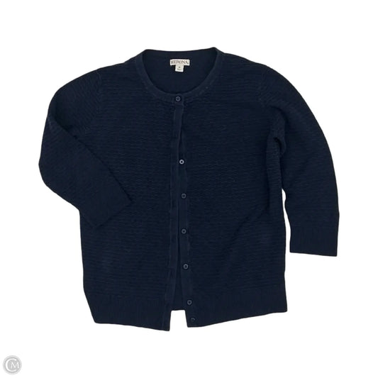 Sweater Cardigan By Merona In Blue, Size: M