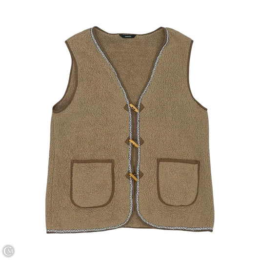 Vest Faux Fur & Sherpa By Dokotoo In Tan, Size: L