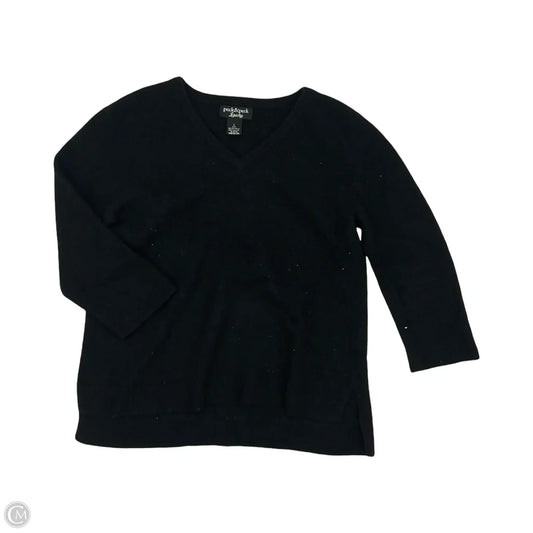 Sweater Cashmere By Peck And Peck In Black, Size: L
